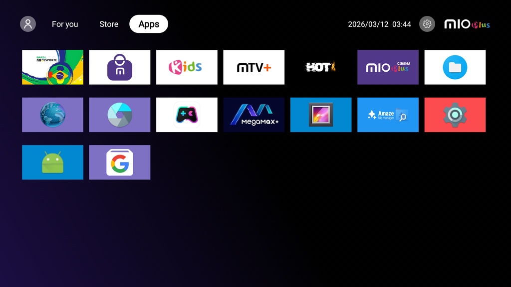Mioplus S12 – TV Stick 4K Android 14 com Google Assistant e Wi-Fi